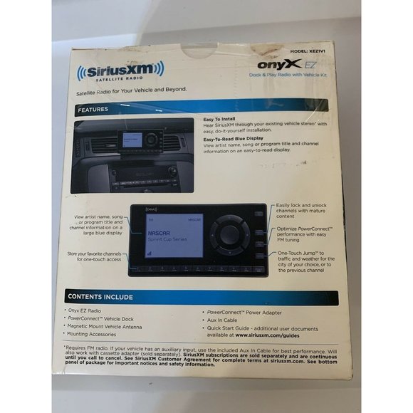 SiriusXM XEZ1V1 For SiriusXM Car Satellite Radio Receiver - Picture 5 of 7